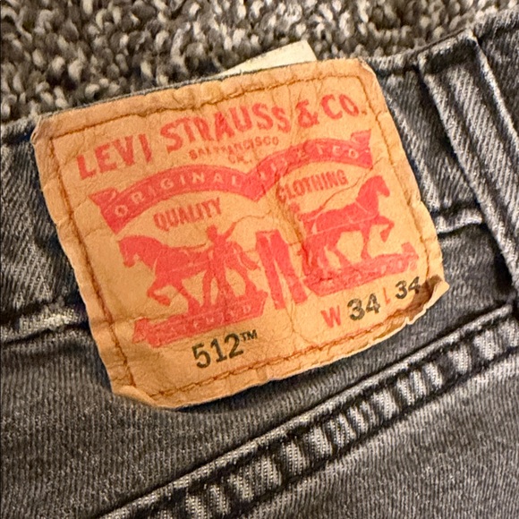 34x34 Levi's Men's Charcoal Skinny Jeans - Picture 4 of 4